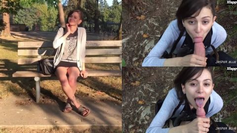 JasperBlue – Girlfriend Public Flash Blowjob Facial